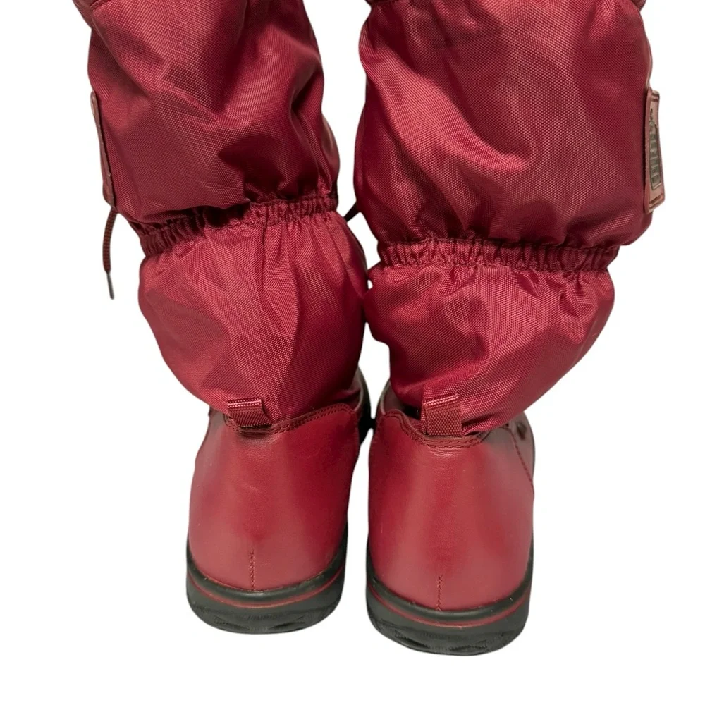 Coach Sage Burgundy Winter Snow Boots 7.5B - Picture 5 of 9
